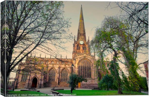 Rotherham Minster Canvas Print by Alison Chambers