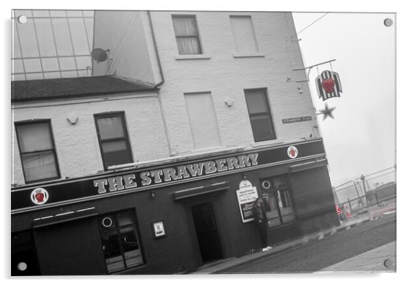 The Strawberry Pub Acrylic by Apollo Aerial Photography