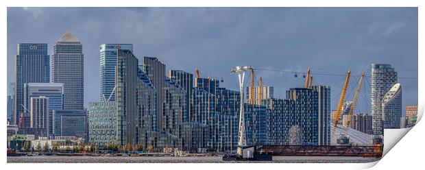canary wharf skyline Print by tim miller