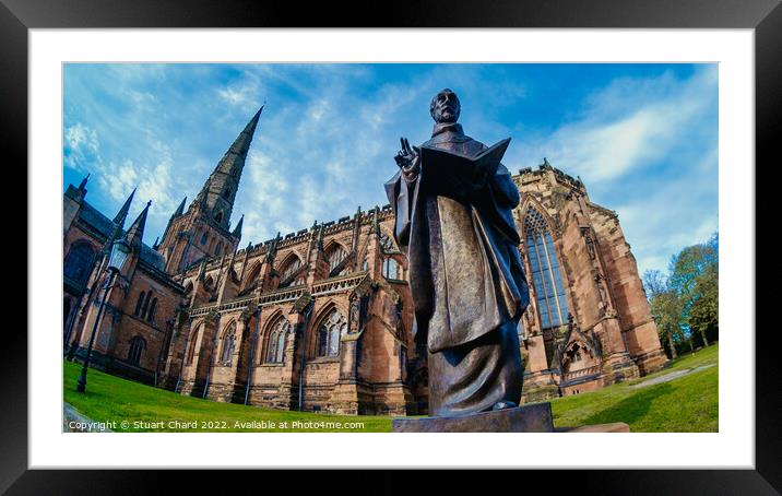 Lichfield cathedral Framed Mounted Print by Stuart Chard