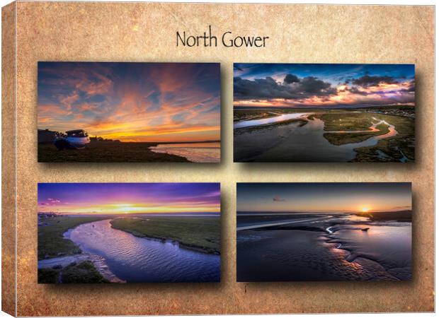 The North Gower Coast Canvas Print by Leighton Collins