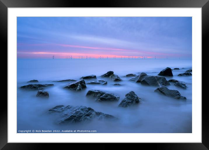 Caister Blue Framed Mounted Print by Rick Bowden