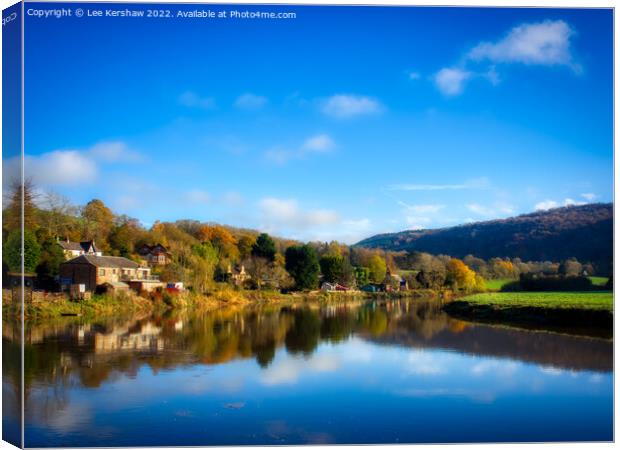 Enchanting Autumn Scenery: Tintern and the Serene  Canvas Print by Lee Kershaw
