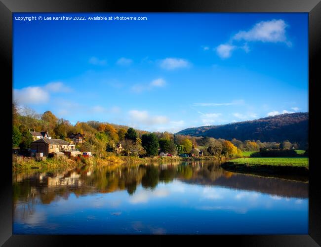 Enchanting Autumn Scenery: Tintern and the Serene  Framed Print by Lee Kershaw