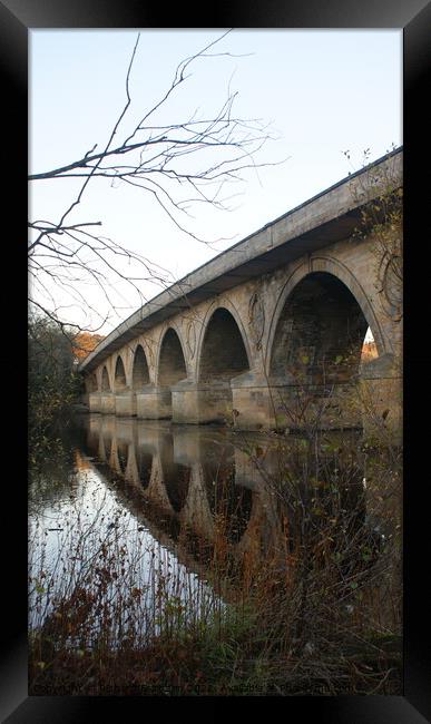 Bridge Over The Tyne Framed Print by Richard Fairbairn