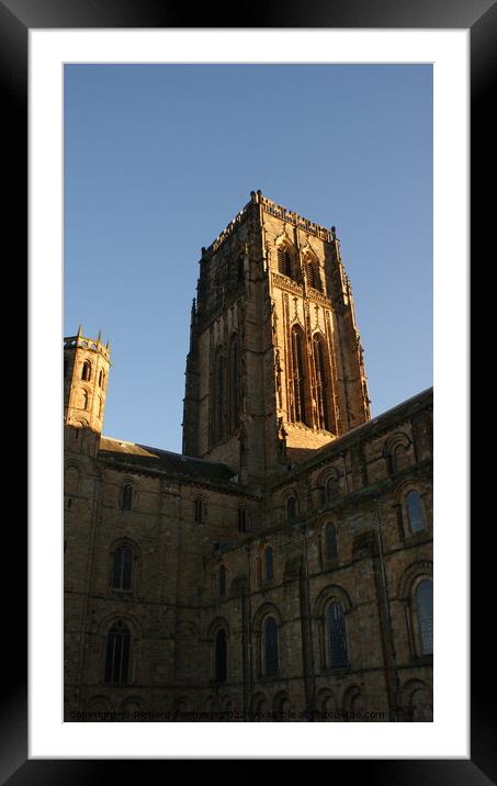 Durham Cathedral Tower Framed Mounted Print by Richard Fairbairn