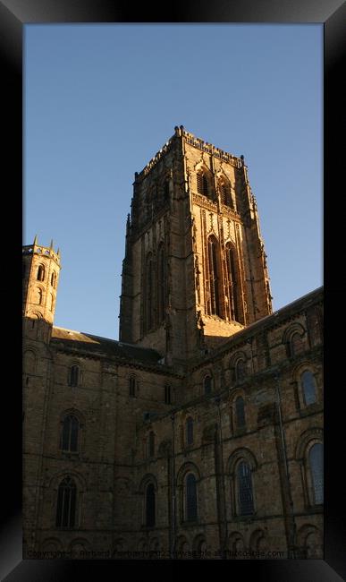 Durham Cathedral Tower Framed Print by Richard Fairbairn
