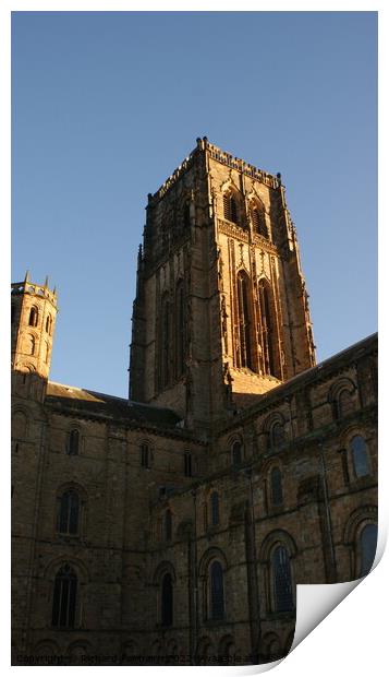 Durham Cathedral Tower Print by Richard Fairbairn