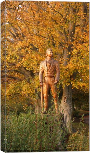 Wharton Statue Canvas Print by Richard Fairbairn