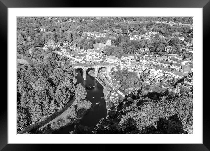 Knaresborough From The Air Framed Mounted Print by Apollo Aerial Photography