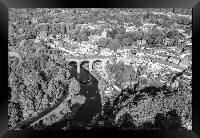 Knaresborough From The Air Framed Print by Apollo Aerial Photography