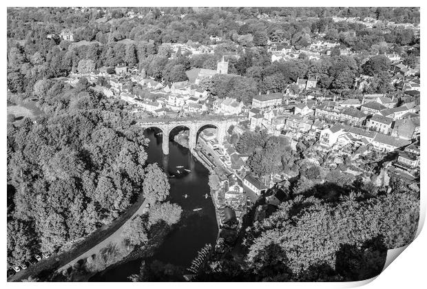 Knaresborough From The Air Print by Apollo Aerial Photography