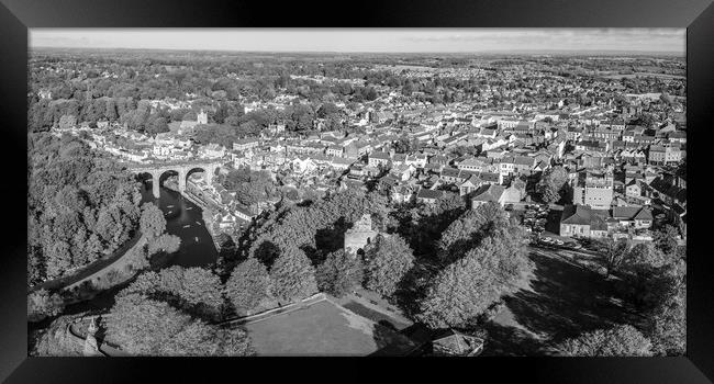 Knaresborough From The Air Framed Print by Apollo Aerial Photography