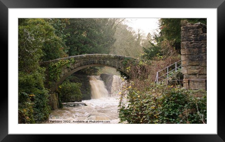 A stone bridge over a river Framed Mounted Print by Richard Fairbairn