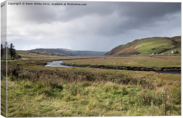 River into Carboost Isle of Skye Canvas Print by Kevin White