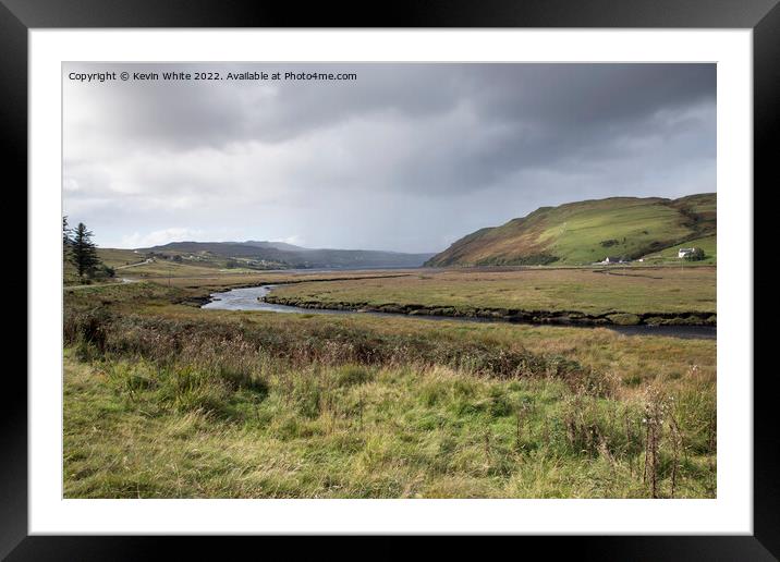 River into Carboost Isle of Skye Framed Mounted Print by Kevin White