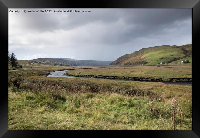 River into Carboost Isle of Skye Framed Print by Kevin White