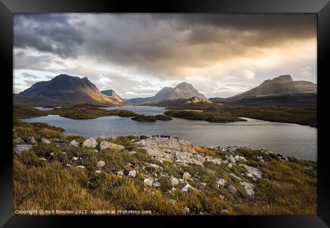Majestic Scottish Highlands Framed Print by Rick Bowden