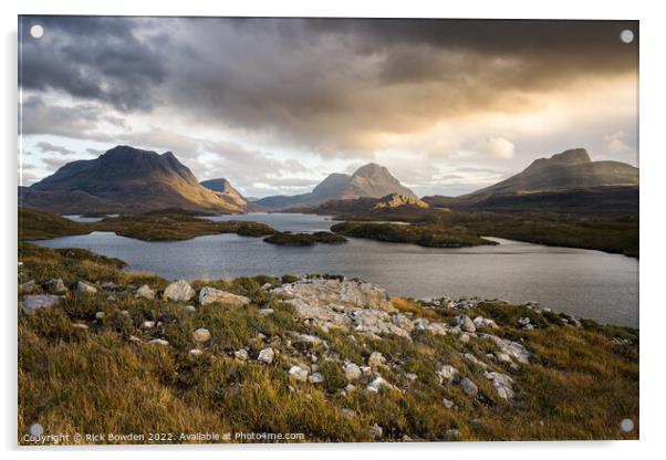 Majestic Scottish Highlands Acrylic by Rick Bowden