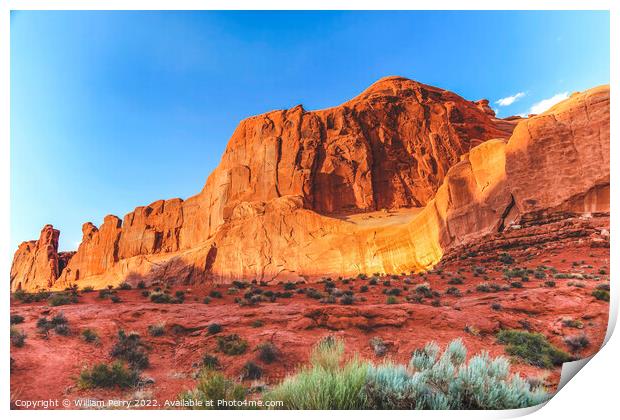 Park Avenue Section Arches National Park Moab Utah  Print by William Perry