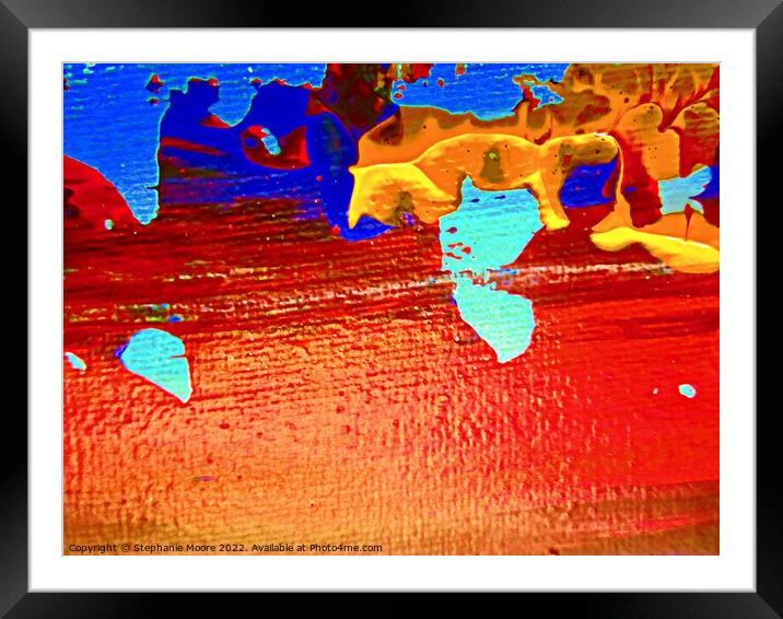 Abstract 496 Framed Mounted Print by Stephanie Moore