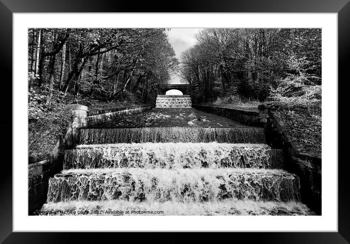 Yarrow Reservoir Overflow, Rivington Framed Mounted Print by Michele Davis