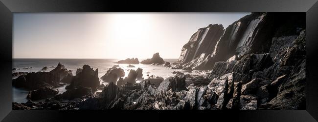 Ayrmer Cove South Hams Devon Dramatic Coast Framed Print by Sonny Ryse