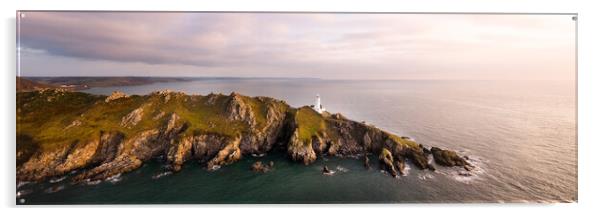 Start Point Lighthouse Sunrise Devon Coast Acrylic by Sonny Ryse