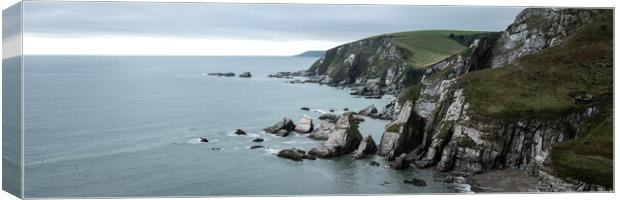 Wyscombe Beach South Hams Devon Coast Canvas Print by Sonny Ryse