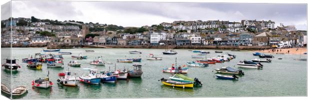 St Ives Fishing Boats and Harbour cornwall 2 Canvas Print by Sonny Ryse