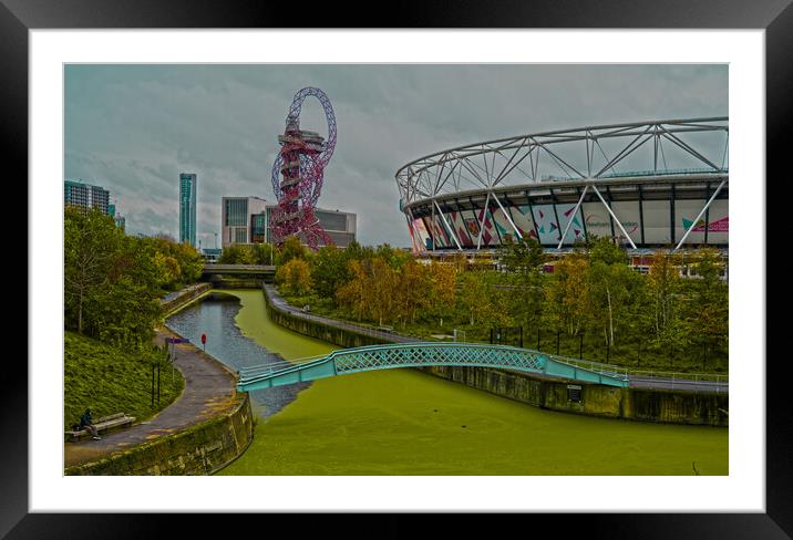 Olympic Park E20 Framed Mounted Print by David French