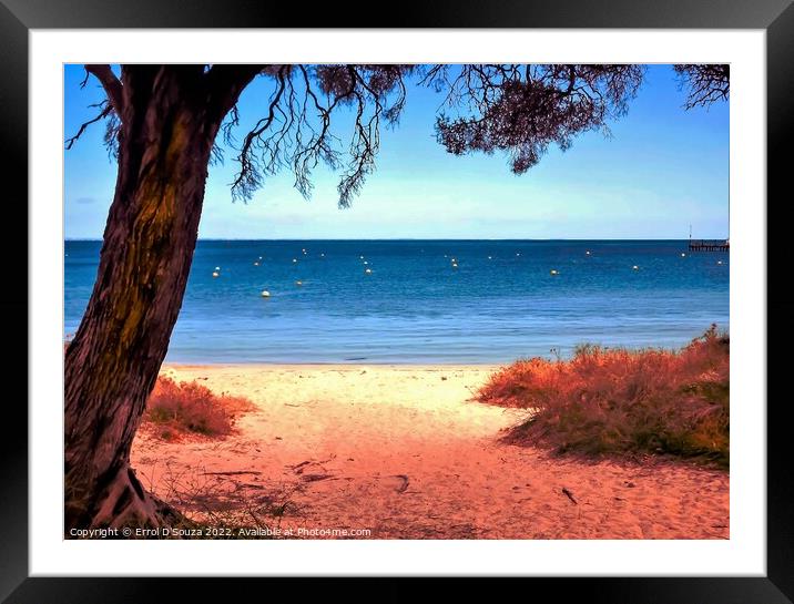 Seaside Holiday Framed Mounted Print by Errol D'Souza