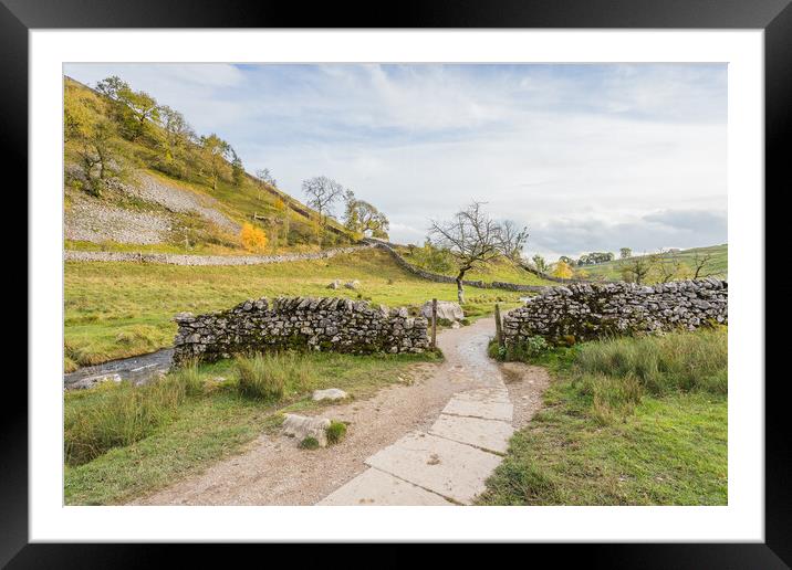 Pathway next to Malham Beck Framed Mounted Print by Jason Wells