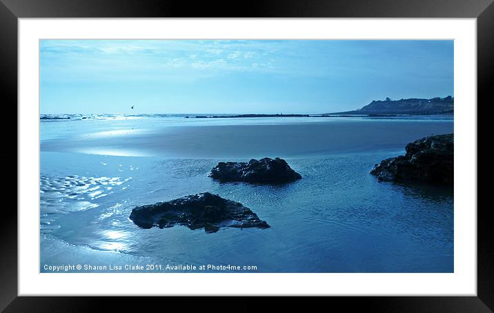 Coastal tides Framed Mounted Print by Sharon Lisa Clarke