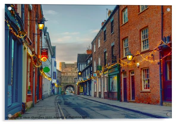 York High Petergate Acrylic by Alison Chambers