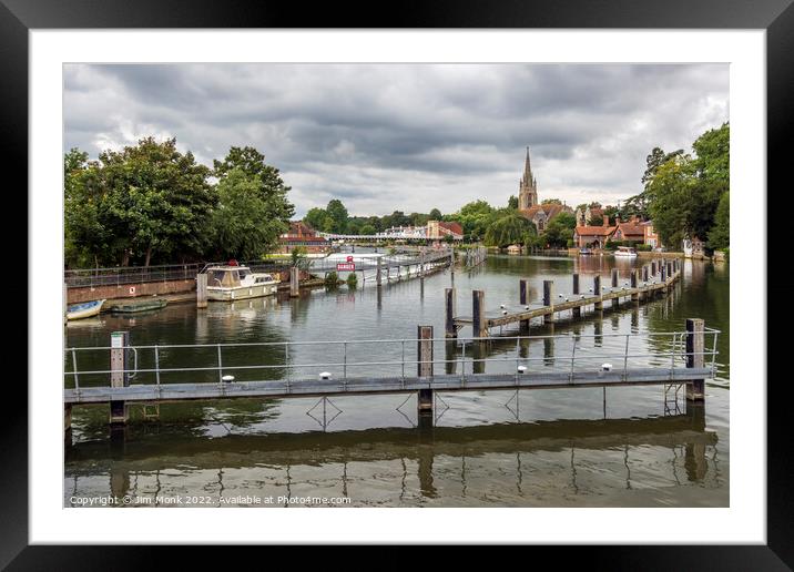  River Thames from Marlow Lock Framed Mounted Print by Jim Monk