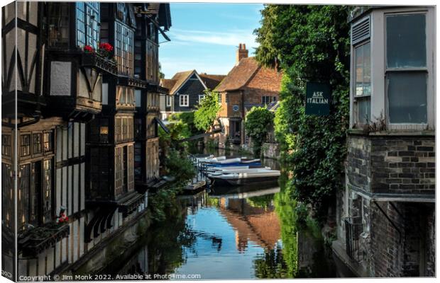 Old Weavers House, Canterbury Canvas Print by Jim Monk