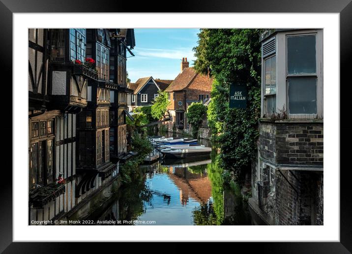 Old Weavers House, Canterbury Framed Mounted Print by Jim Monk