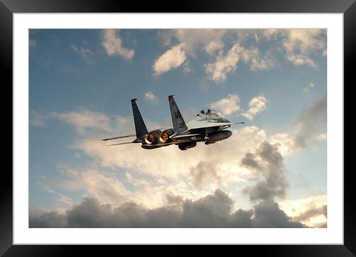 F15 Eagle Launch Framed Mounted Print by J Biggadike