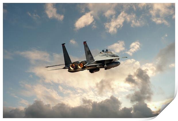 F15 Eagle Launch Print by J Biggadike