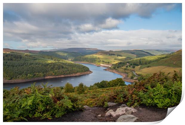 Ladybower & Derwent Valley Print by Apollo Aerial Photography