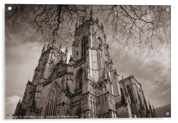 York Minster Acrylic by Chris Rose