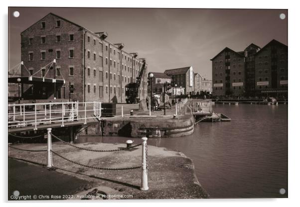 Gloucester Docks, UK Acrylic by Chris Rose