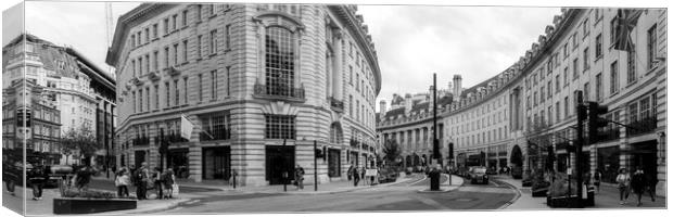 Regent Street London Black and white Canvas Print by Sonny Ryse