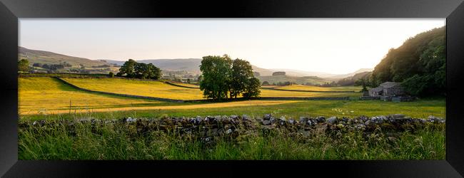 Wensleydale Fields Yorkshire Dales.jpg Framed Print by Sonny Ryse