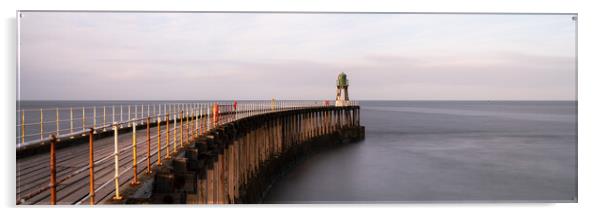 Whitby harbour Pier Yorkshire coast England.jpg Acrylic by Sonny Ryse