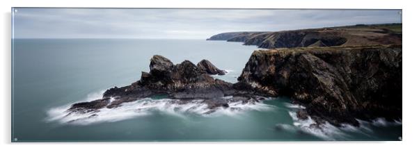Ceibwr Bay Pembrokeshire Coast Wales 2 Acrylic by Sonny Ryse