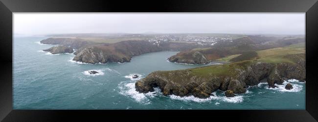 Solva Aerial Pembrokeshire Coast Wales Framed Print by Sonny Ryse