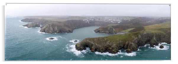 Solva Aerial Pembrokeshire Coast Wales Acrylic by Sonny Ryse