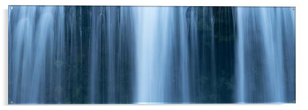 Sgwd Yr Eira Waterfall four falls brecon beacons wales Acrylic by Sonny Ryse